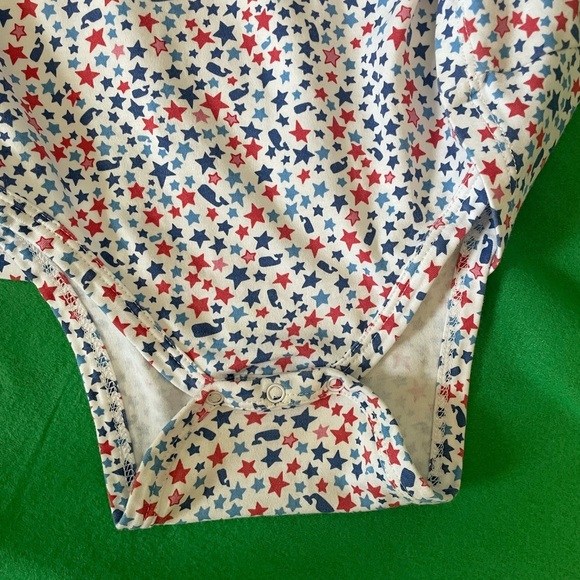 Vineyard Vines Baby Girls Star Print Red, White & Blue Body Suit Dress-18-24M - Picture 3 of 6